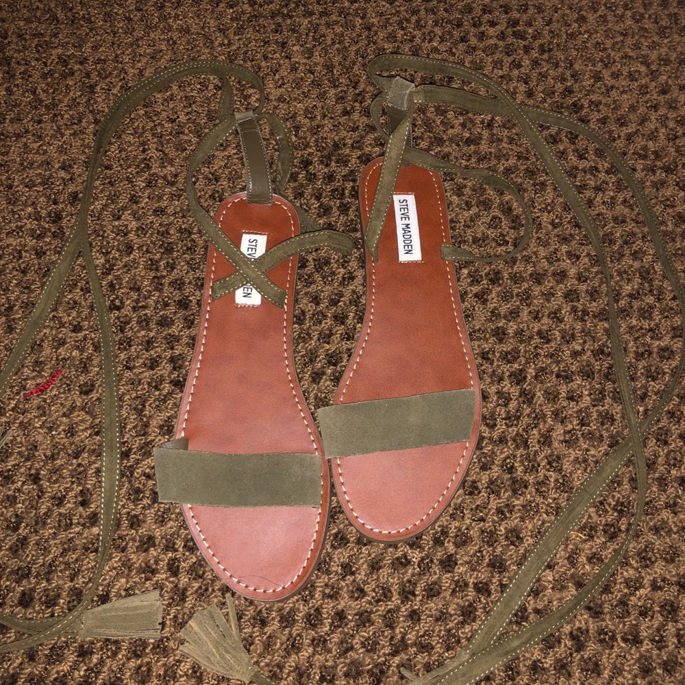 Steve Madden Olive Green Gladiator Sandal